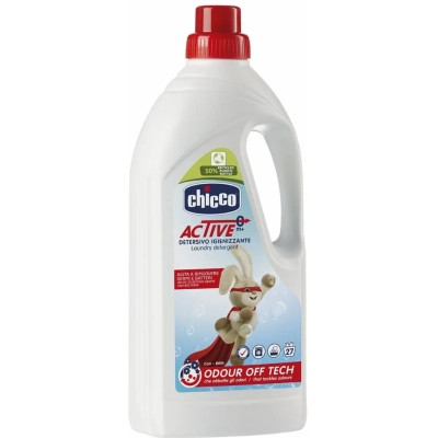 Гель для прання Chicco Active Дезінфікуючий 1.5 л (8058664143177) Вінниця - фото 2