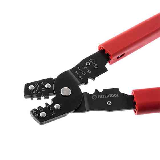 Кліщі INTERTOOL HT-7053 (0,08-5,0 мм) - для обтиску проводів Львів