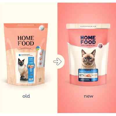 Сухий корм для кішок Home Food Hypoallergenic For sterilised морський коктейль 1.6 кг (4820235020200) Вінниця