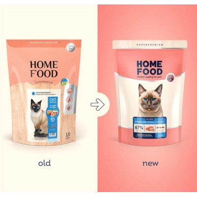Сухий корм для кішок Home Food Hypoallergenic For sterilised морський коктейль 1.6 кг (4820235020200) Вінниця - фото 2