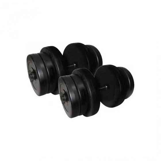 Гантели наборные композитные в пластиковой оболочке 2 шт по 20,5 кг Rock Pro NE-PL-G-020-2 Винница