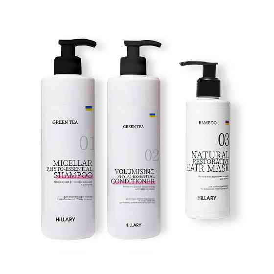 Комплекс для жирного типа волос Green Tea + Натуральная маска Bamboo Киев
