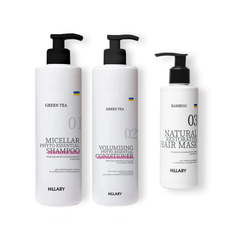 Комплекс для жирного типа волос Green Tea + Натуральная маска Bamboo Киев - изображение 1