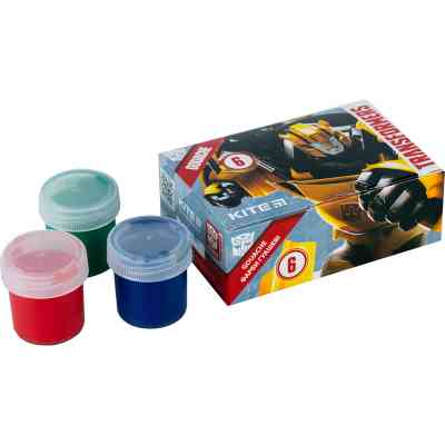Гуашевые краски Kite Transformers 6 цветов, 20 мл (TF23-062) Винница