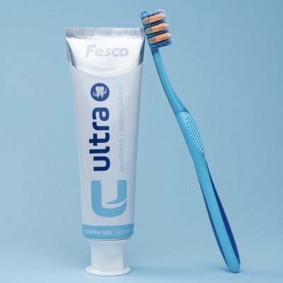 Зубная щетка Fesco Ultra Multi Brush Soft Голубая (4820204702083) Винница - изображение 8