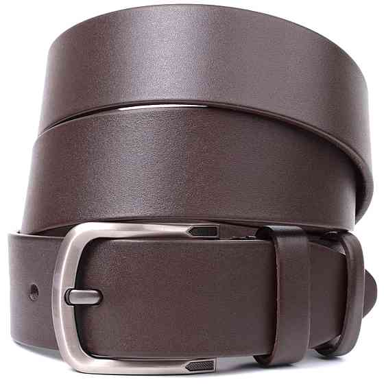 Стильний чоловічий ремінь із натуральної шкіри Vintage 20805 Коричневий Київ