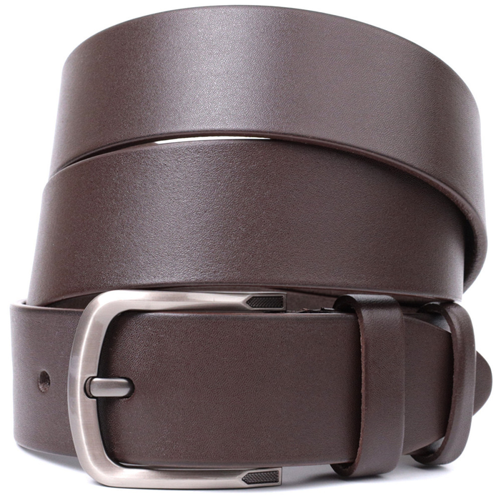 Стильний чоловічий ремінь із натуральної шкіри Vintage 20805 Коричневий Київ - фото 1