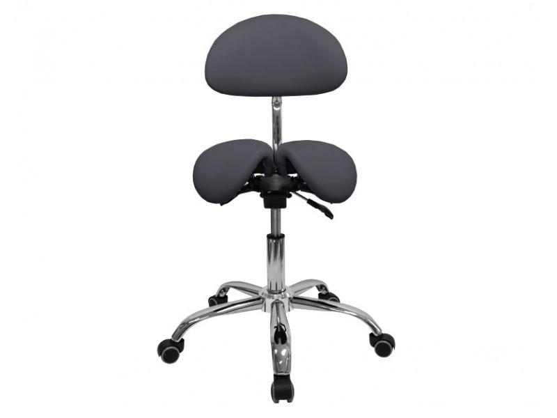 Стілець-сідло для майстра модель 4008-1 зі спинкою та розділеним сидінням,  (Кольори в асортименті) Київ - фото 8