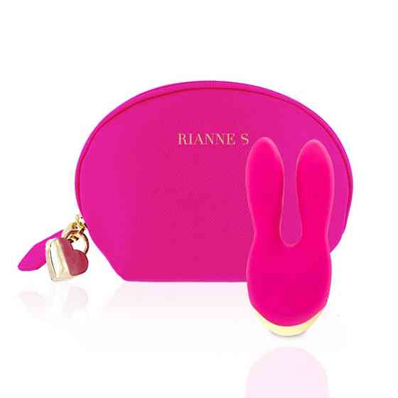 Вибратор с ушками для клитора Rianne S Bunny Bliss в сумочке, розовый Sex Aura Киев