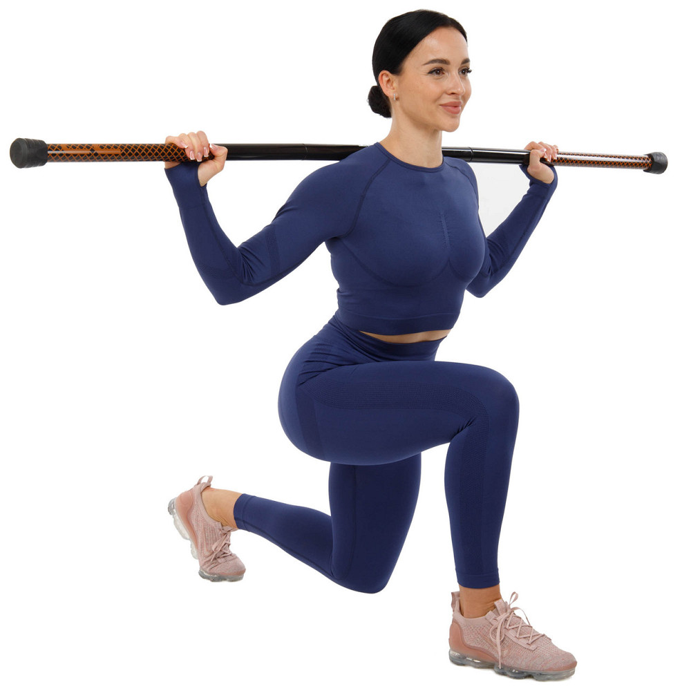 Палка гимнастическая 3-х секционная Бодибар Zelart 9994-10 вес 10 кг Киев - изображение 9