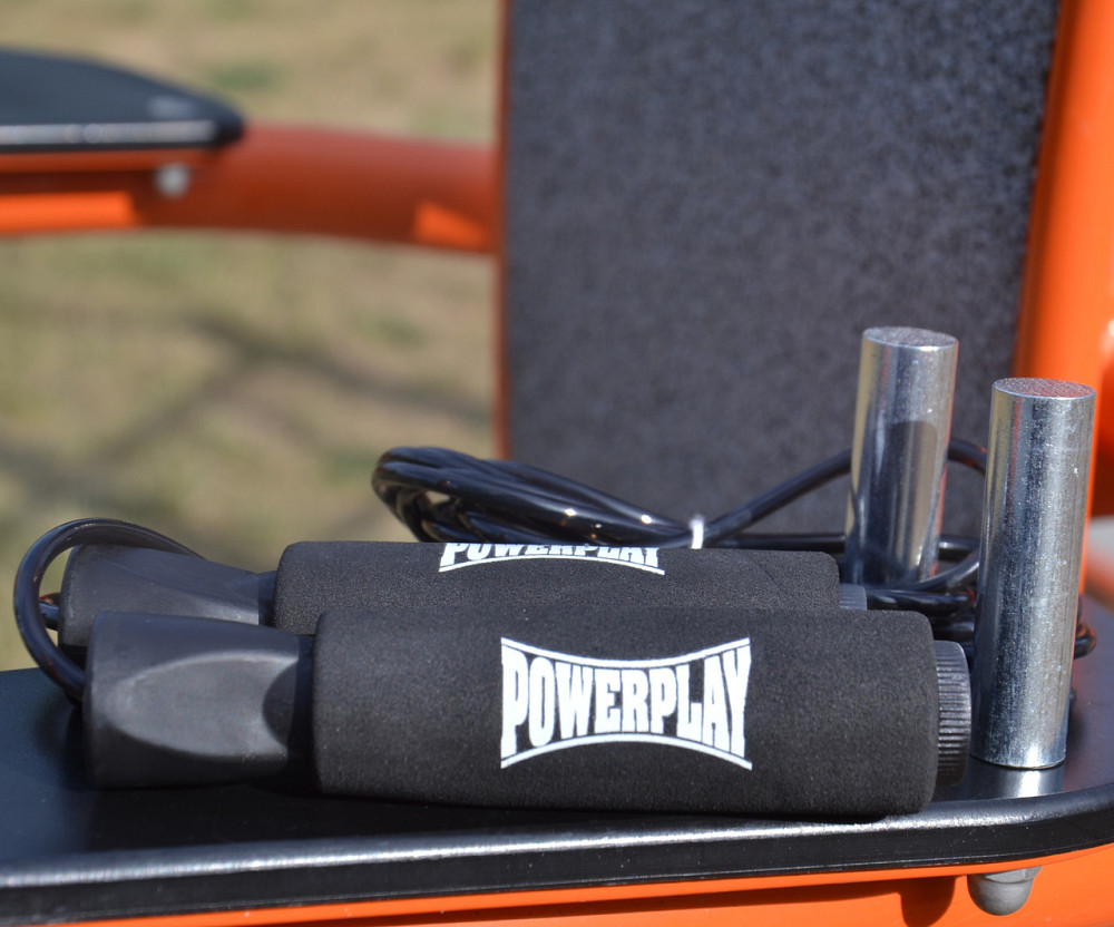 Скакалка швидкісна PowerPlay 4211 X ROPE з обтяжувачами (120г*2) Чорна (3м.) Кам'янське - фото 8