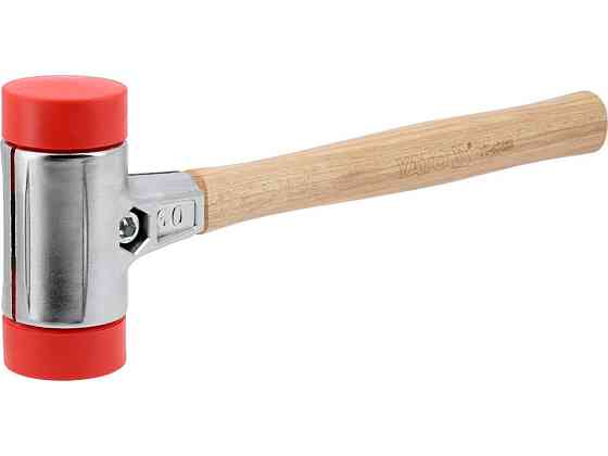 Молоток по бруківці YATO обух з високопружного ПЕ m= 1390 г Ø= 60 мм, дерев'яна ручка, заг l= 430 мм Одеса