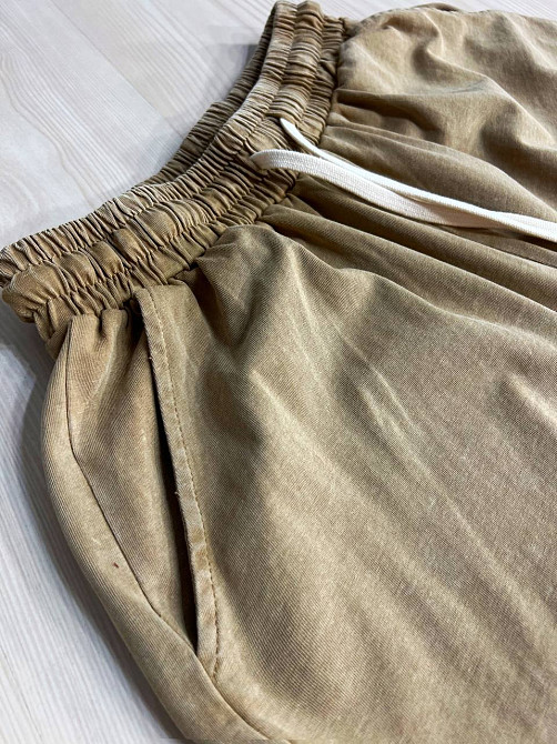 Костюм жіночий De Red 6726 тай-дай футболка з шортами бавовна оверсайз, гірчиця, one size Київ - фото 13