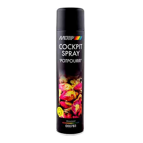 MOTIP Black Line Dashboard Cleaner 600 мл — очищувач панелі приладів аерозольний напівматовий Попурі 000783 Ковель