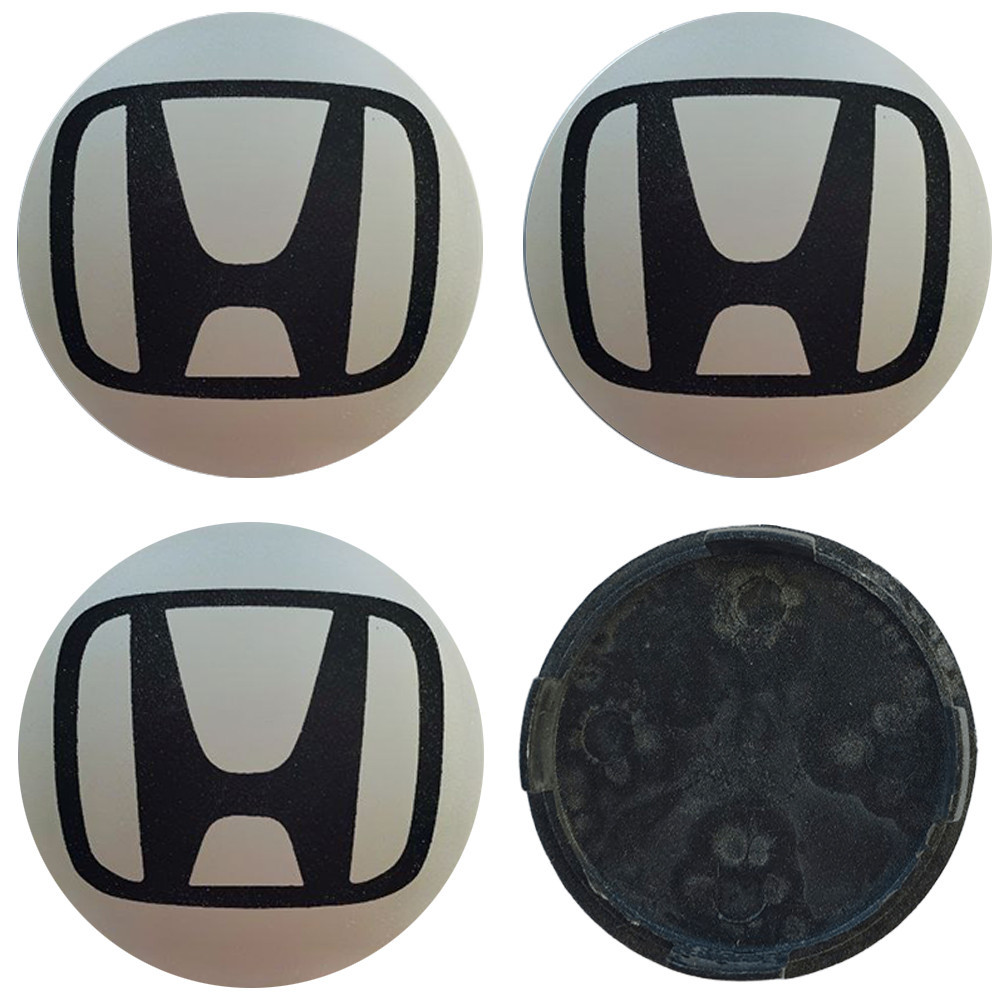 Ковпачки (заглушки) на диски Honda 69/64мм сіро-чорний 4шт Киев - изображение 1