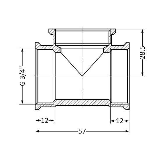 Тройник Thermo Alliance Standart 3/4" ВР SD41120 Київ