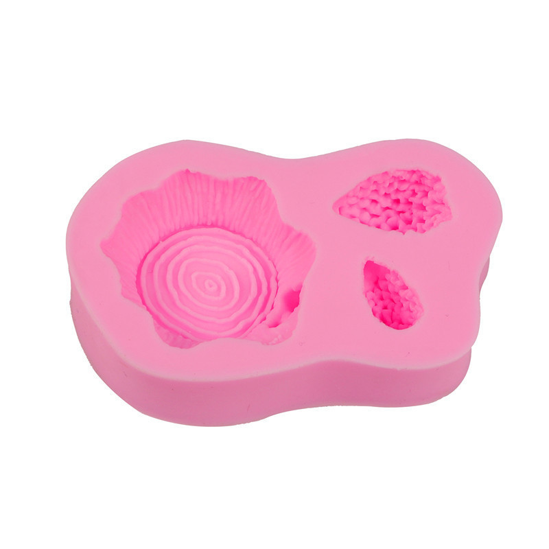 Молд силиконовый Пенек с ежами 75 на 48 мм розовый Киев - изображение 5