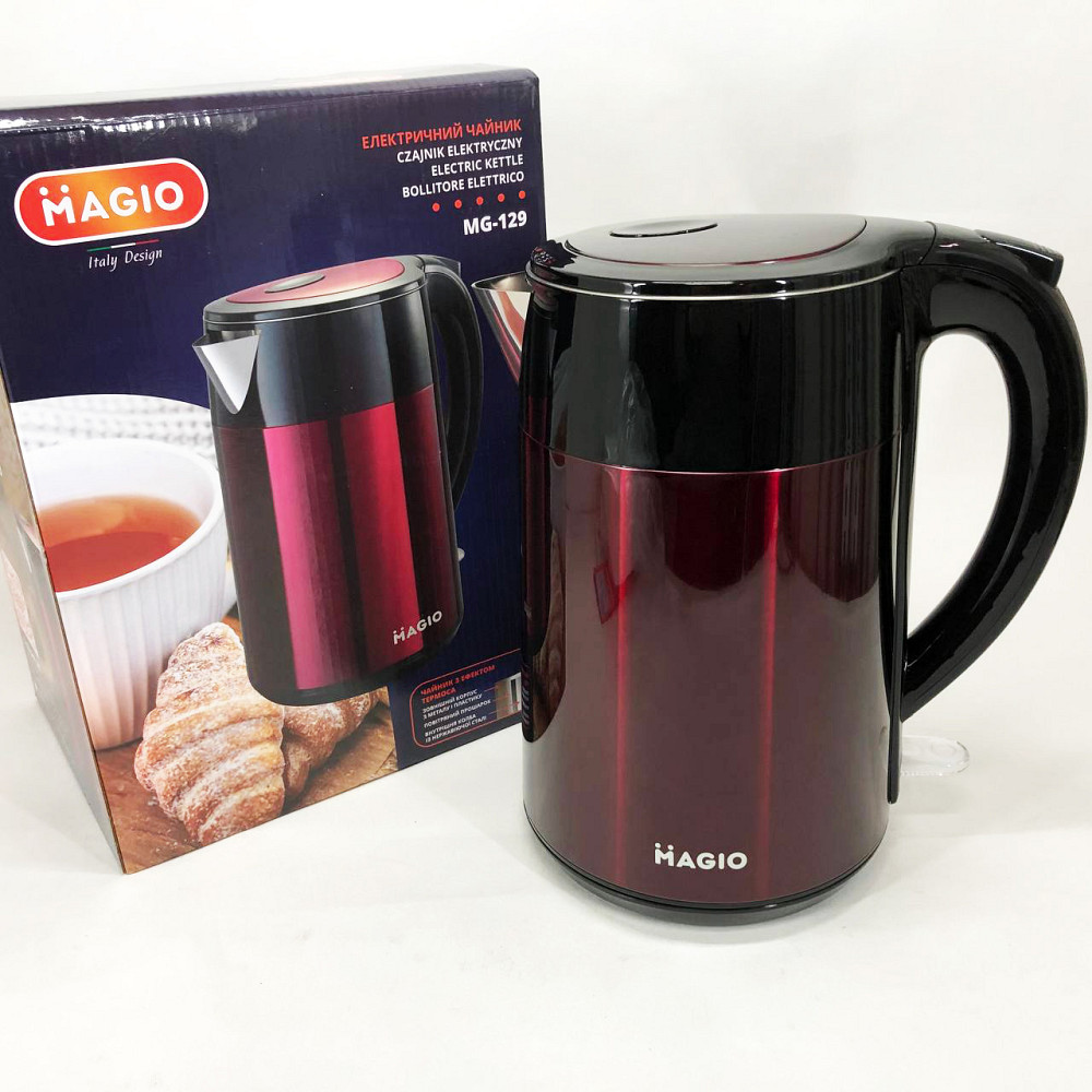 Мощный электрический чайник для дома MAGIO, Электрический чайник с автоотключением VW-99 Львов - изображение 2