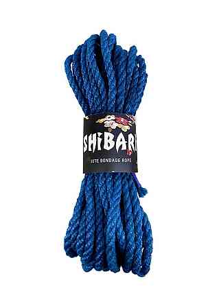 Джутовая веревка для Шибари Feral Feelings Shibari Rope, 8 м синяя Sex Aura Киев