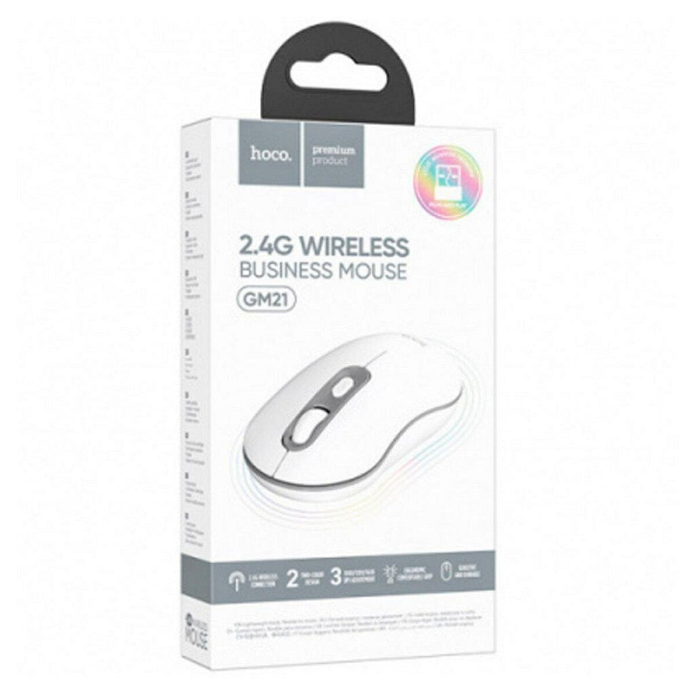 Мышь беспроводная Hoco GM21 Platinum 2.4G business mouse, цвет белый Gray 6931474790958 Одесса - изображение 4