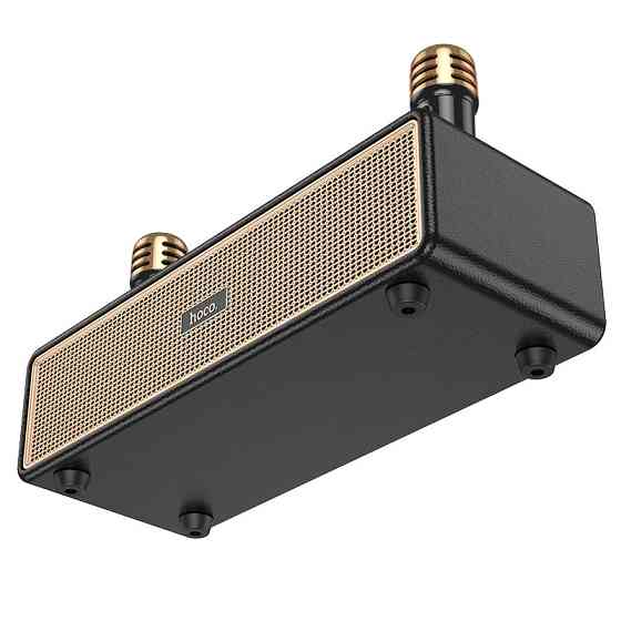 Портативна колонка HOCO BS63 Graceful wireless dual-mic BT speaker Black Киев