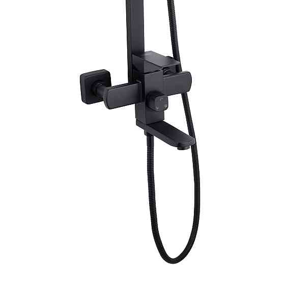 Душевая система для ванны Kroner KRP Edelstahl Kubus - SCH063 черный Киев
