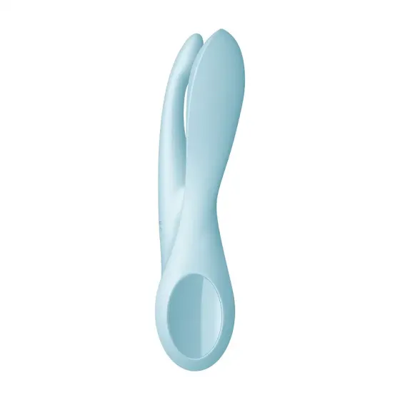 Клиторальный вибратор Satisfyer Threesome 1 Light Blue с тремя гибкими пальчиками Львов