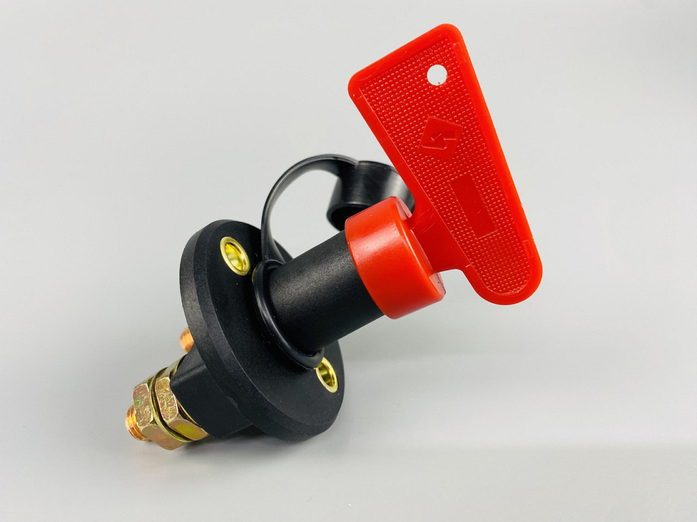 Вимикач маси універсальний, механічний 12/24 В (червона мідь) 80A. М10 — мідний болт Мукачево - фото 6