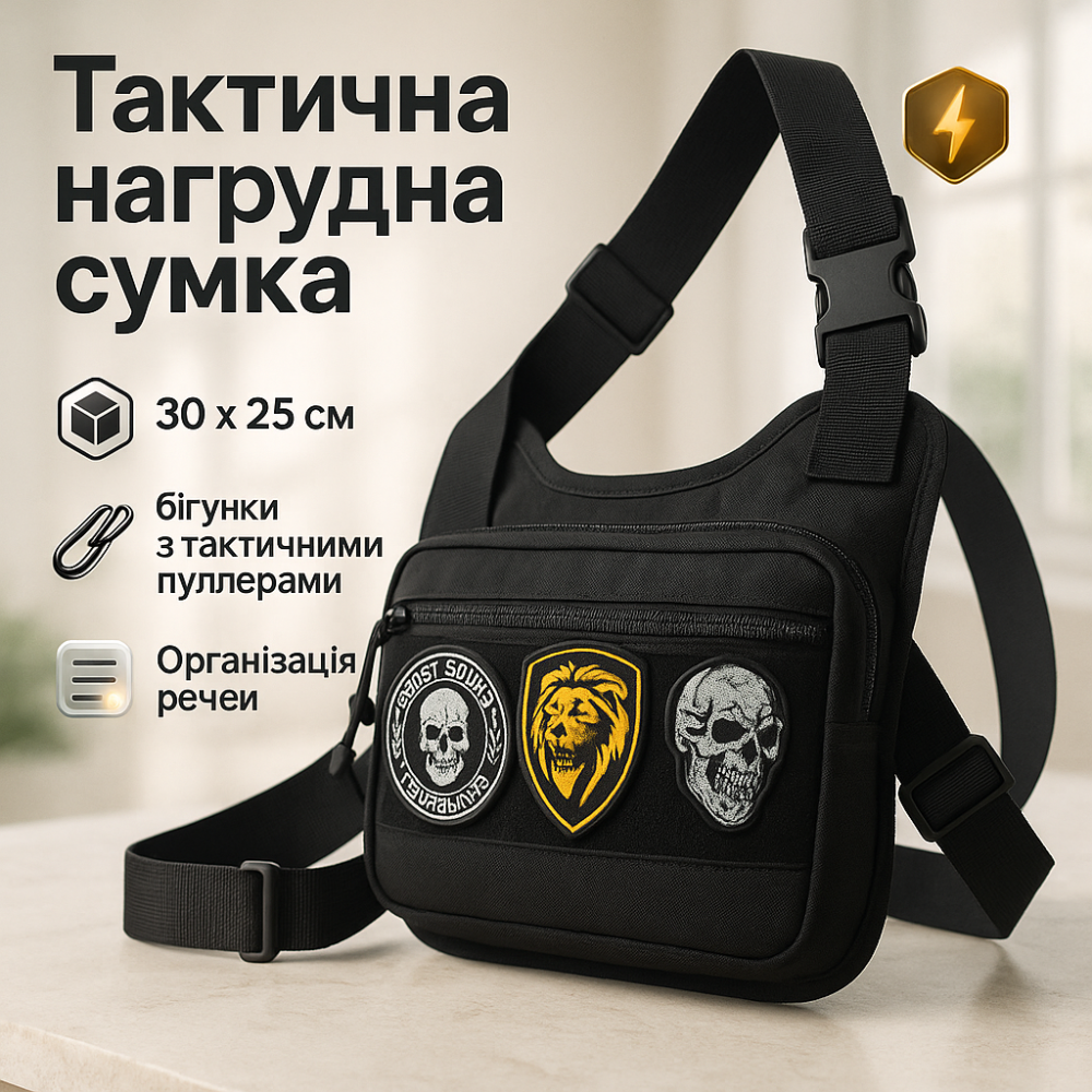 Сумка тактична для чоловіків, Сумка чоловіча брезентова тканинна органайзер натовська тактична SW-60 Львів - фото 11