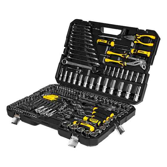 Sigma Набор насадок торцевых и биты, ключей, инструментов ¼" ⅜" ½" 233шт CrV SIGMA (6003871) Коломия