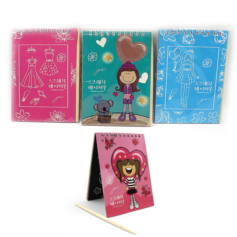 Скетчбук для гравюр А6 "Josef Otten" Kids, чорні сторінки + паличка, на спіралі, 20-8803-WH, шт Київ - фото 1