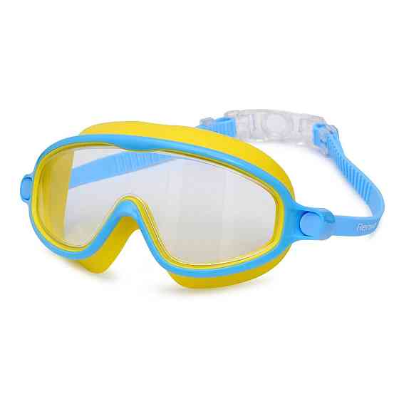 Дитяча маска для плавання Renvo Garsen JR Anti-fog Жовтий Блакитний OSFM (1SM110-0408) Київ