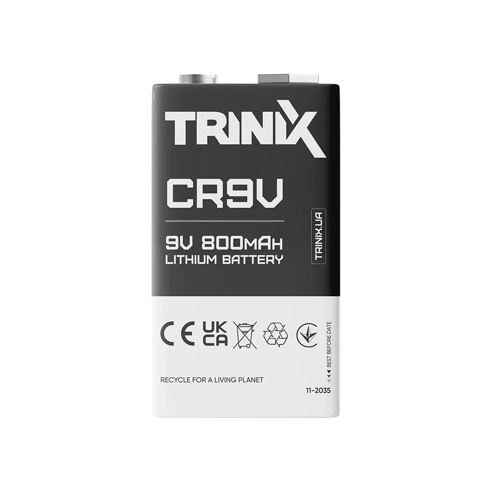 Батарея Trinix CR9V 9V LiMnO2 800mAh (28-00035) Киев - изображение 2