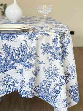 Ecotton Скатертина столова Ecotton DUCK 170х200 см водовідштовхуюча Italiano Blue Коломыя