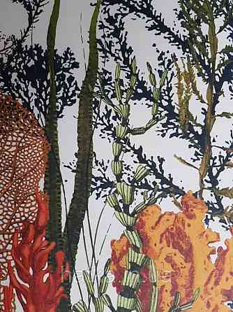 Обои виниловые  Lutece Bensimon панно 260х350 см панно море водный мир аквариум кораллы водоросли на белом Киев