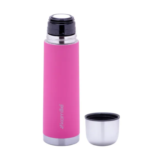 Термос 500мл з прогумованим покриттям нержавіюча сталь KAMILLE 2001A Житомир - изображение 8