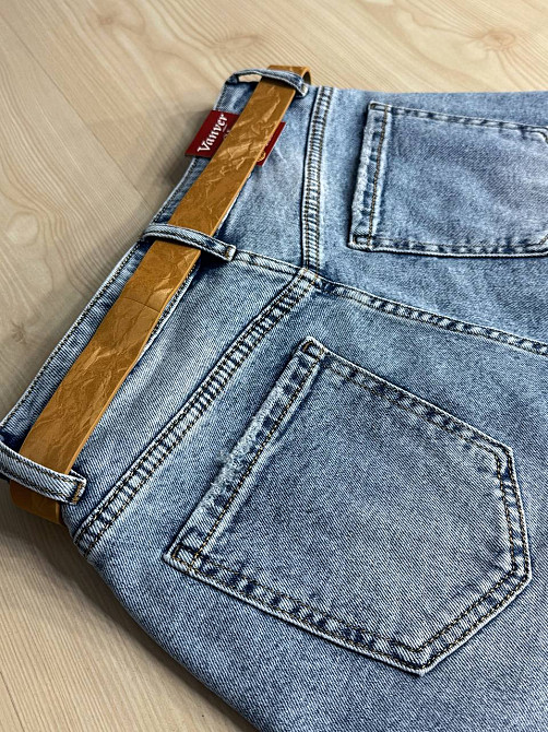 Шорты женские джинсовые Vanver 2039 бермуды с ремнем голубые, голубой, З2, 32, 89 см, 118 см Киев - изображение 13