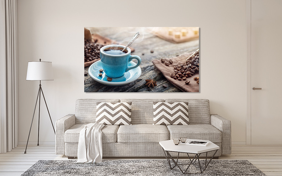 Картина холст в гостиную / спальню  Чашка кави   MLP_287 90х180см Киев - изображение 2