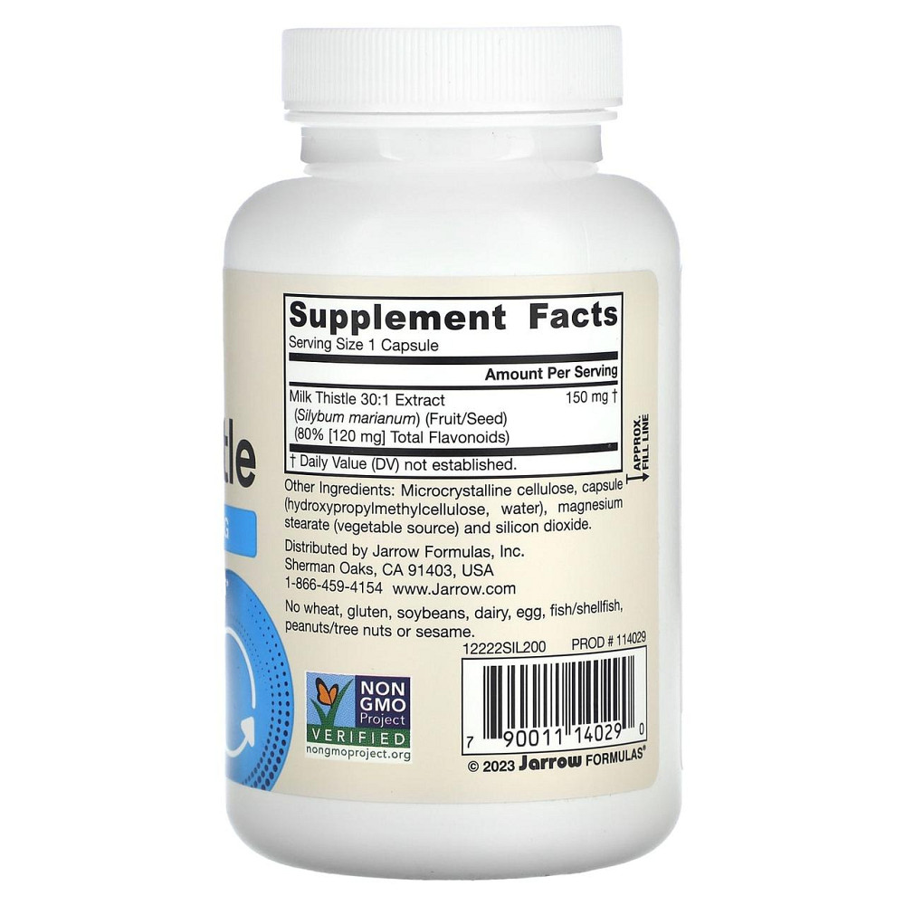 Розторопша (силімарин) Jarrow Formula Milk Thistle 150 мг 200 вег капс Київ - фото 2