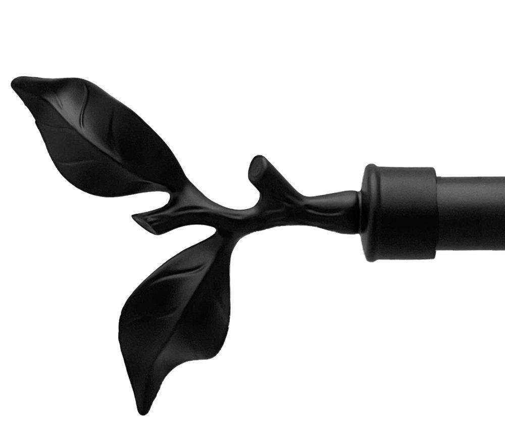 Карниз Orvit Листок Троянди металевий дворядний техно гладка труба кільце металеве Чорний Оксамит 25\19 мм 200 Львов - изображение 2