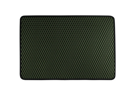 EVA килимок EKOSTAR килимок придверний  60x90 см  ромб хакі чорний кант Київ - фото 1