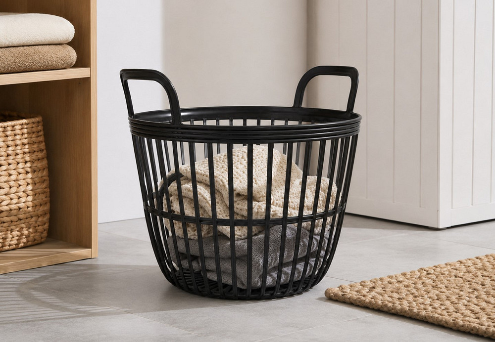 Корзина мультифункциональная плетеная Prosperplast Zoe Basket, 40 л, чорная Киев - изображение 5