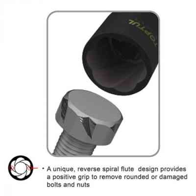 Экстрактор Toptul головка для поврежденных болтов 1/2