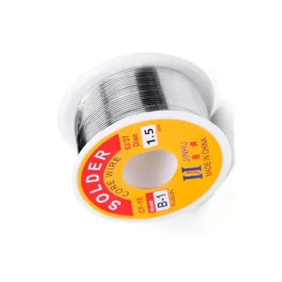 Припій з флюсом 1.5 мм, 100 г, JINHU Київ