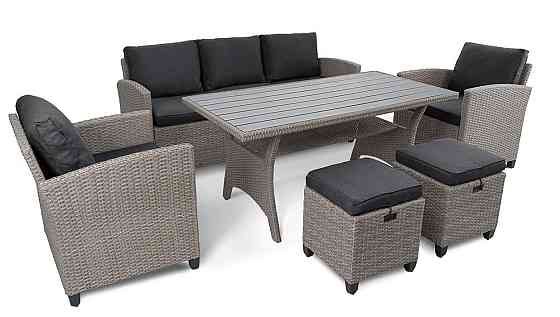 Комплект садових меблів Di Volio Genova Сірий/Графітовий Киев