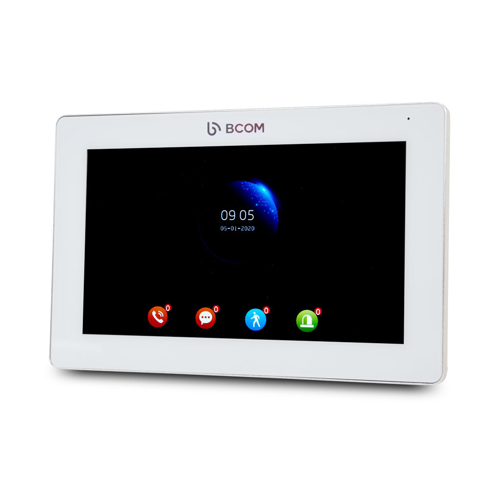 Комплект відеодомофона BCOM BD-770FHD White Kit: відеодомофон 7" і відеопанель Київ - фото 2