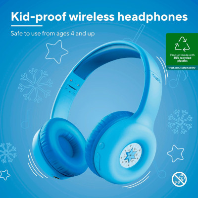 Навушники Trust Nouna Kids Wireless Blue (25275) Вінниця - фото 8
