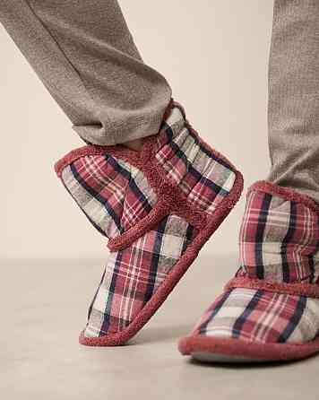 Женские Сапожки для дома в клеточку - Бордовый Nicoletta 304-4 37-38 Киев