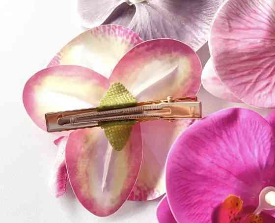 Затискач для волосся Орхідея Персиковий Сміла