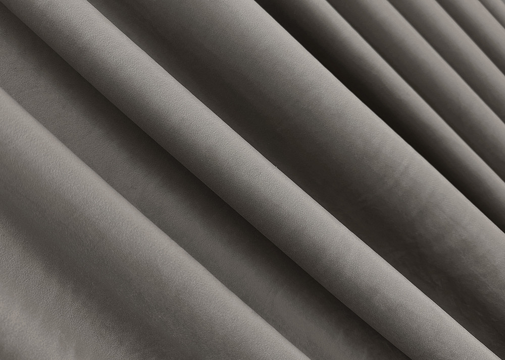 Комплект готових штор VR-Textil Оксамит (бархат) № 1553ш Сірий 140х295 см 2 шт (39-0064) Київ - фото 6